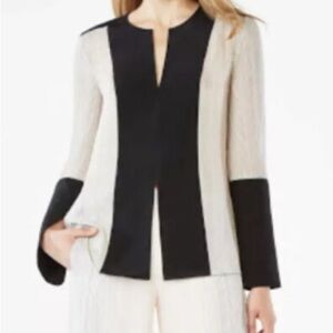BCBGMaxAzria Black and Cream Blouse